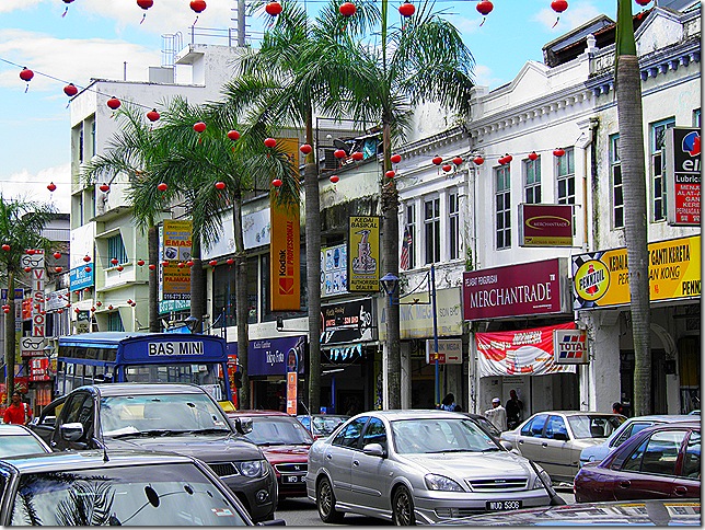Kajang Town Centre decked out for Chinese New Year.
