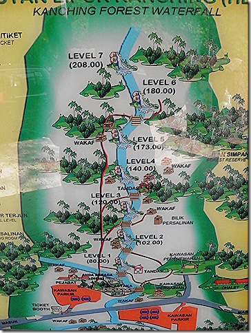 Map at the entrance to the park.