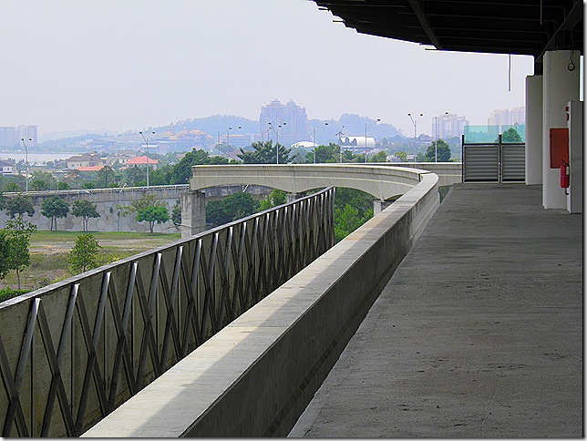 putrajaya monorail platform and track.