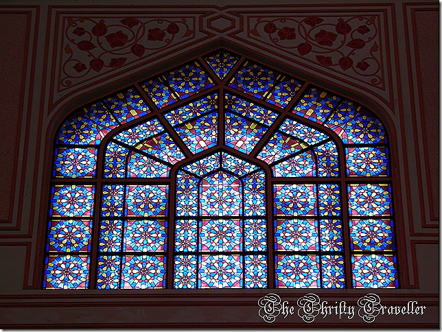 Stain glass windows at Putra Mosque.
