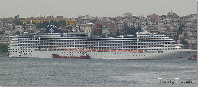 Monster cruise liner at Istanbul