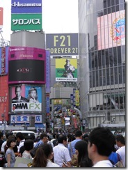 Busy Shibuya intersection