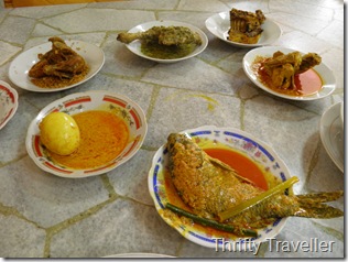Hidang style Padang cuisine