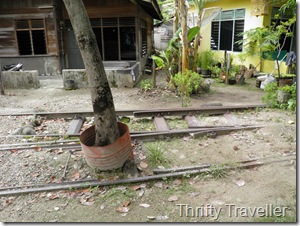 Disused railway track at Padang