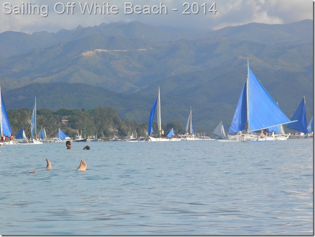 Sailing Off White Beach - 2014