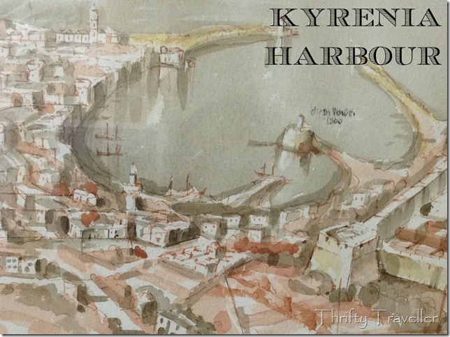 Photo of a painting displayed inside Kyrenia Castle