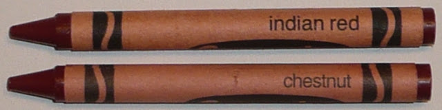 Indian Red Chestnut crayons