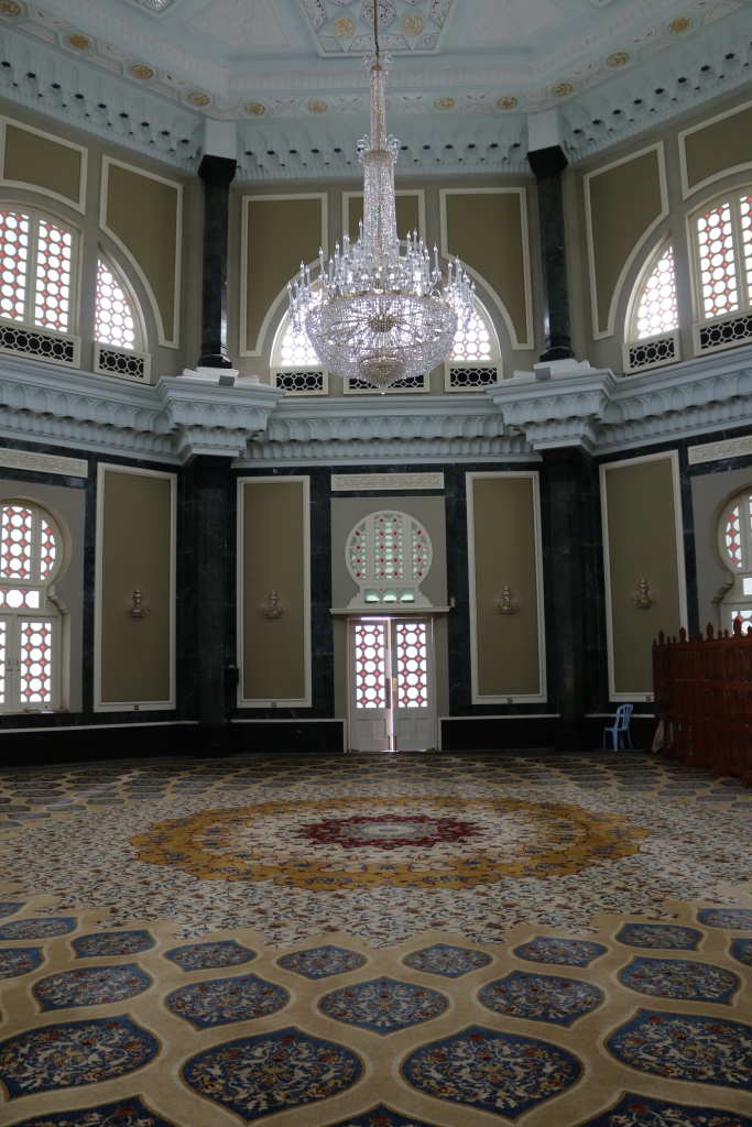 Woollen Persian carpet at Ubudiah Mosque