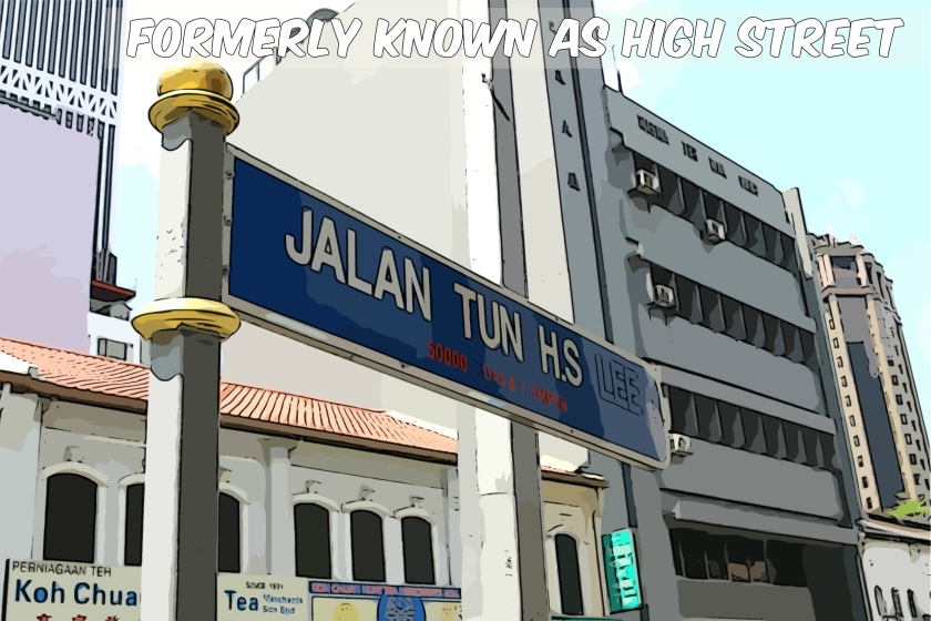 The street is named after Tun Sir Henry Lee Hau Shik, a former government minister. It runs from Jalan Gereja in the north (near the Telecom Museum) and finally peters out in an underpass beneath Jalan Kinabalu in the south. 