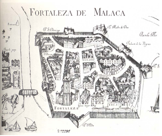 Plan of the Portuguese Fortress in 1512